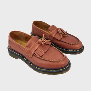 Dr. Martens Adrian Carrara Mens Shoes Brown Tasseled Slip On Penny Loafer US 7 M
